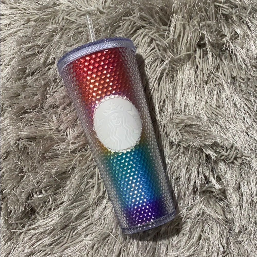 4th of July Special Collectors Cup Starbucks Rainbow Studded Tumbler 2020